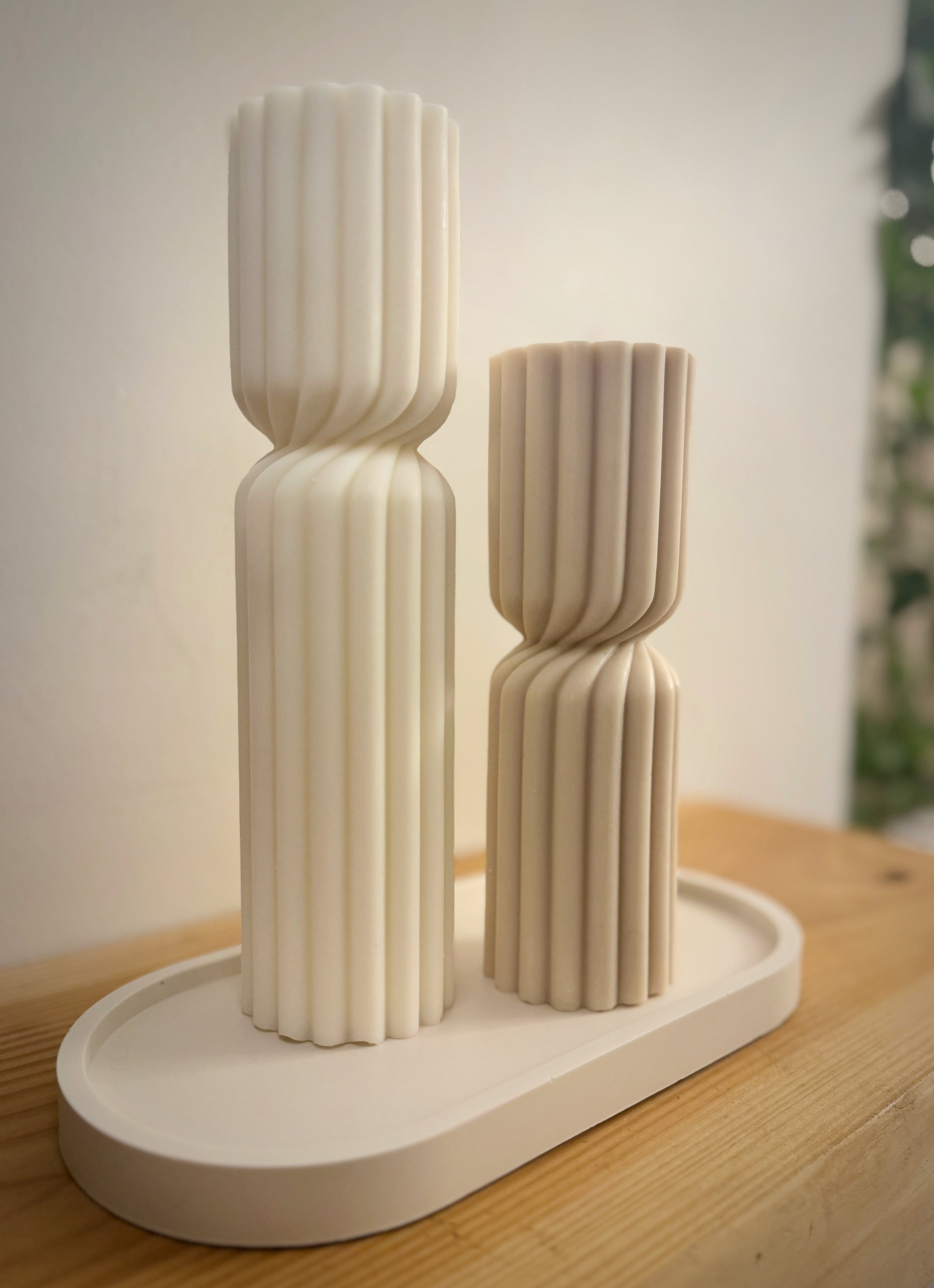 Sculptural Pillar Candle